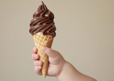 Nutritious Chocolate Malt Soft Serve