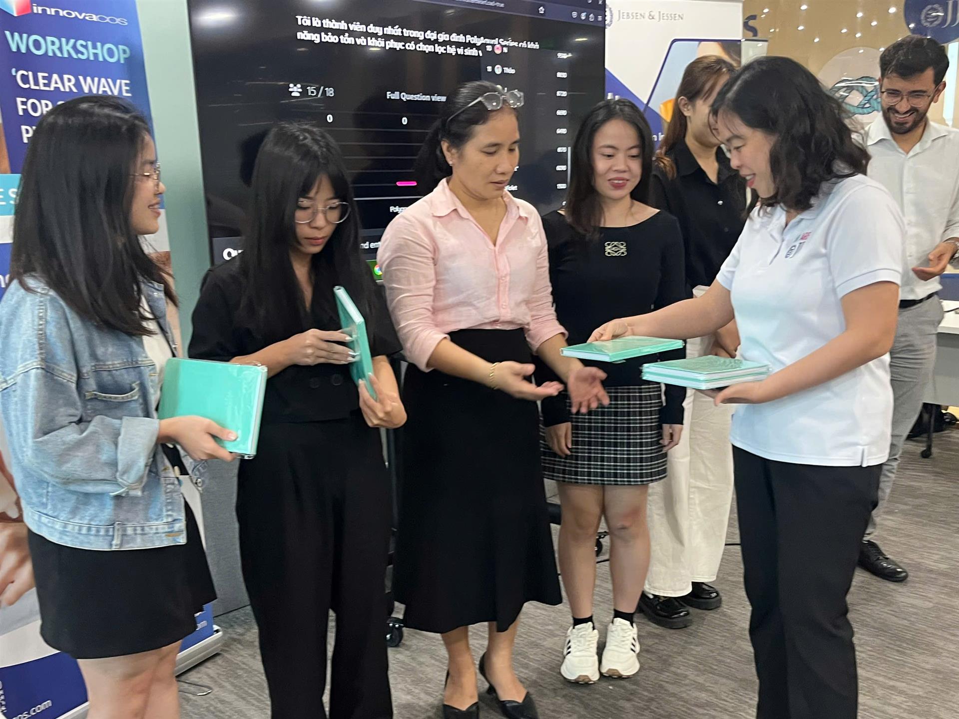 Receiving some gift Receiving some gift