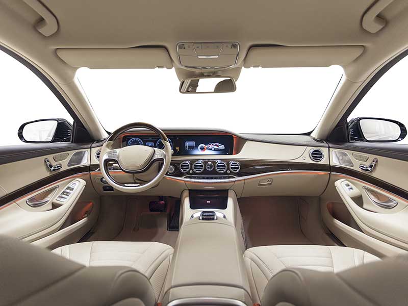 car interior cockpit