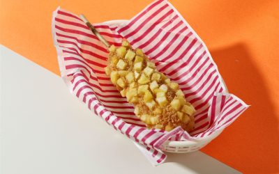 Korean Mochi Corndog & Eggless Creamy Gochujang Sauce