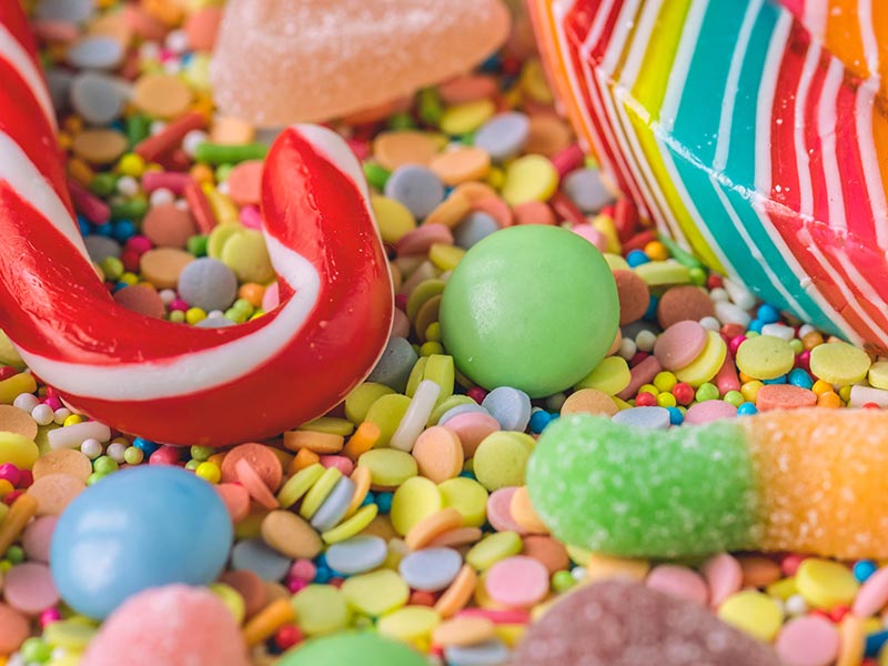 different types of candies